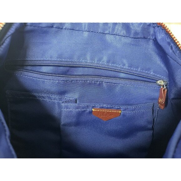 Kipling Crossbody Handbag Tote Purse Navy With Yellow Accents EUC - Picture 10 of 16